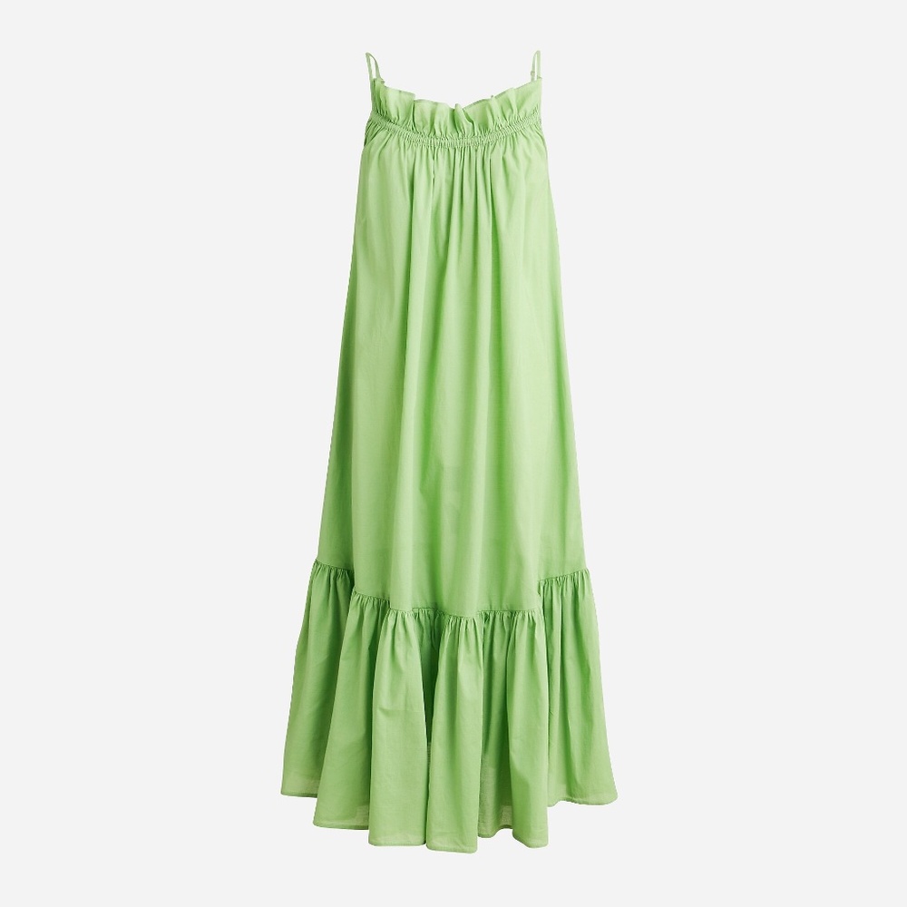 J.Crew Cotton voile ruffle sheer beach dress size xxs/xs